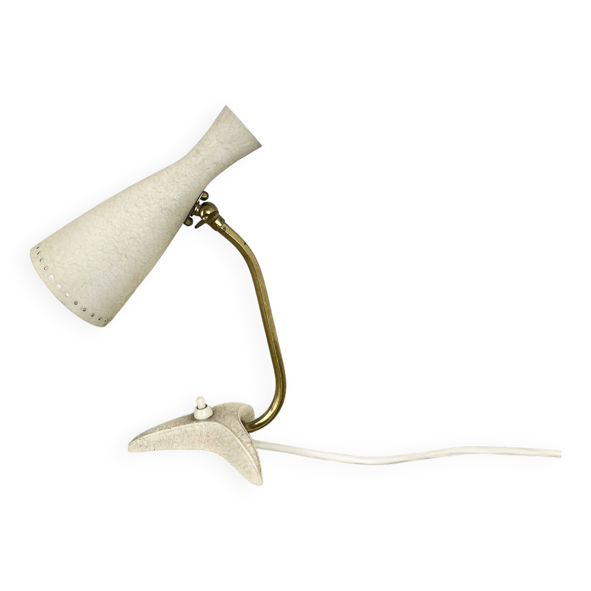 Original Modernist beige Metal Table Light by Cosack, Germany, 1960s