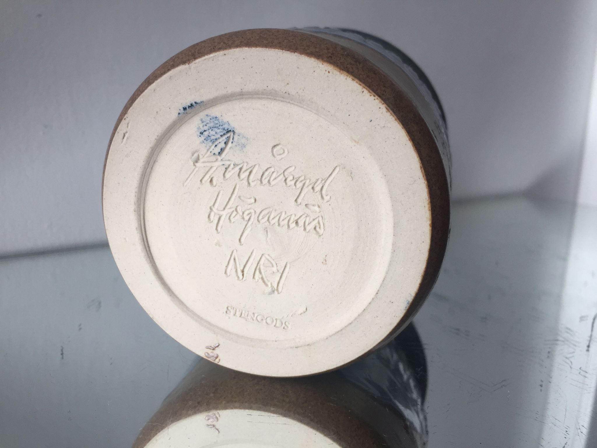 Stoneware Vase By Arne Måryd Signed Sweden Midcentury