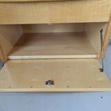 Pair of bedside tables in light wood