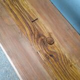 Old patinated solid wood bench 120cm