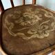 Bistro chair in curved beech and embossed seat