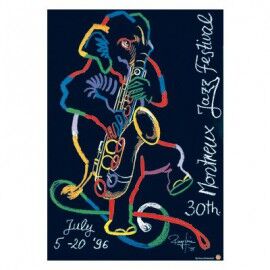 Original poster Rolf Unie- 30 th Montreux Jazz Festival
