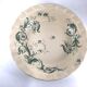 Hollow round plate in iron earth Gien model Rinceau