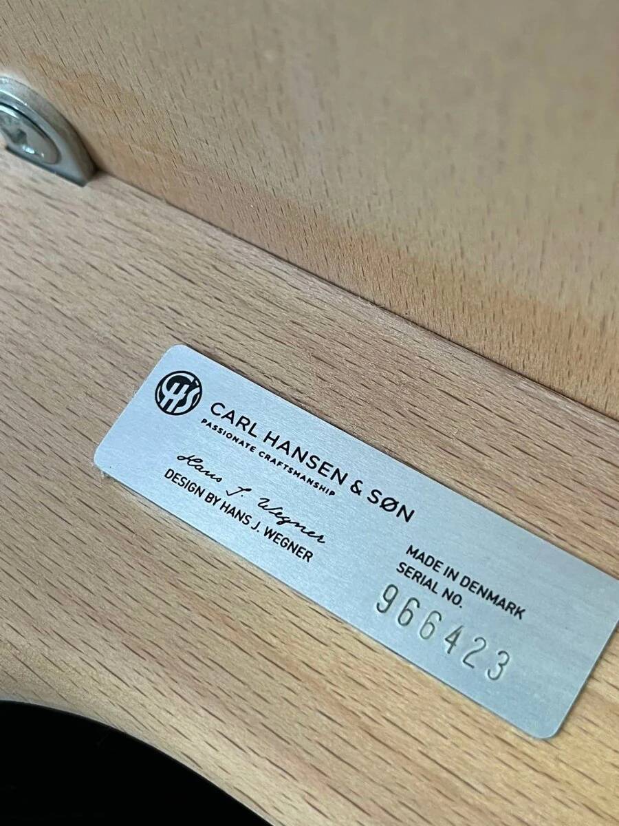 6 chaise de salle à manger CH33 Hans Wegner