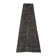 Distressed turkish narrow runner 290 x 60 cm wool vintage rug, overdyed black