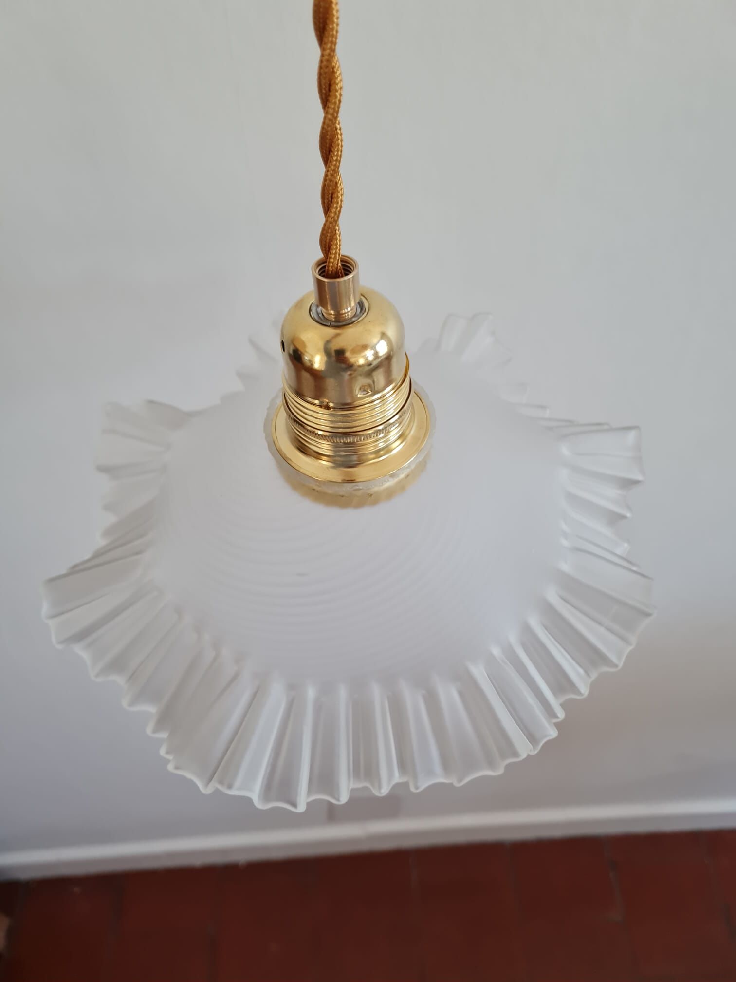 Polished glass hanging