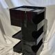 Early edition boby troley joe colombo bieffeplast black 1970