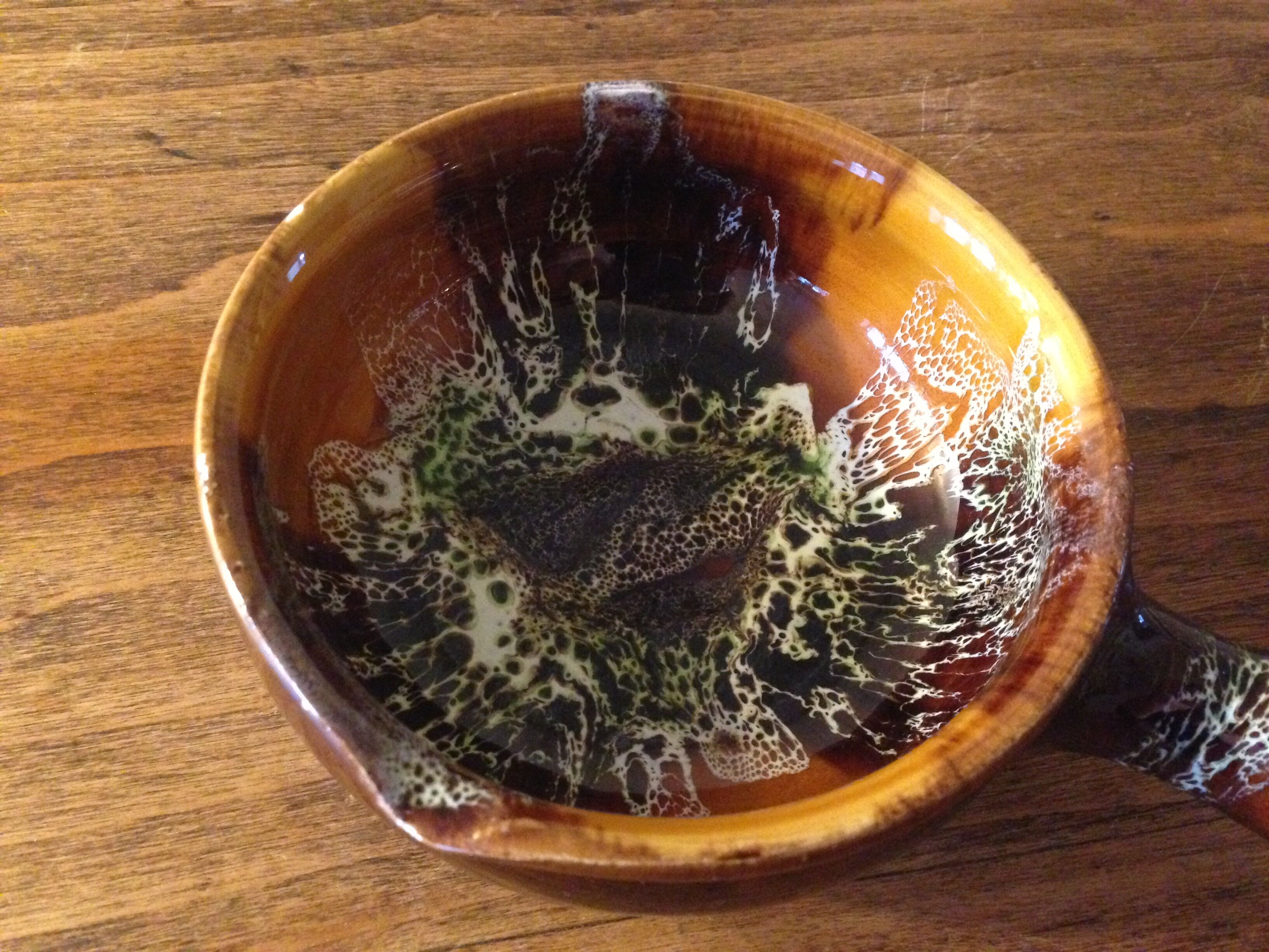 Vallauris poelon, empty vintage pocket