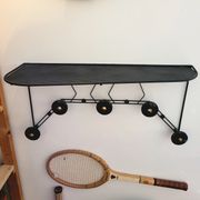1950s wall-mounted coat rack