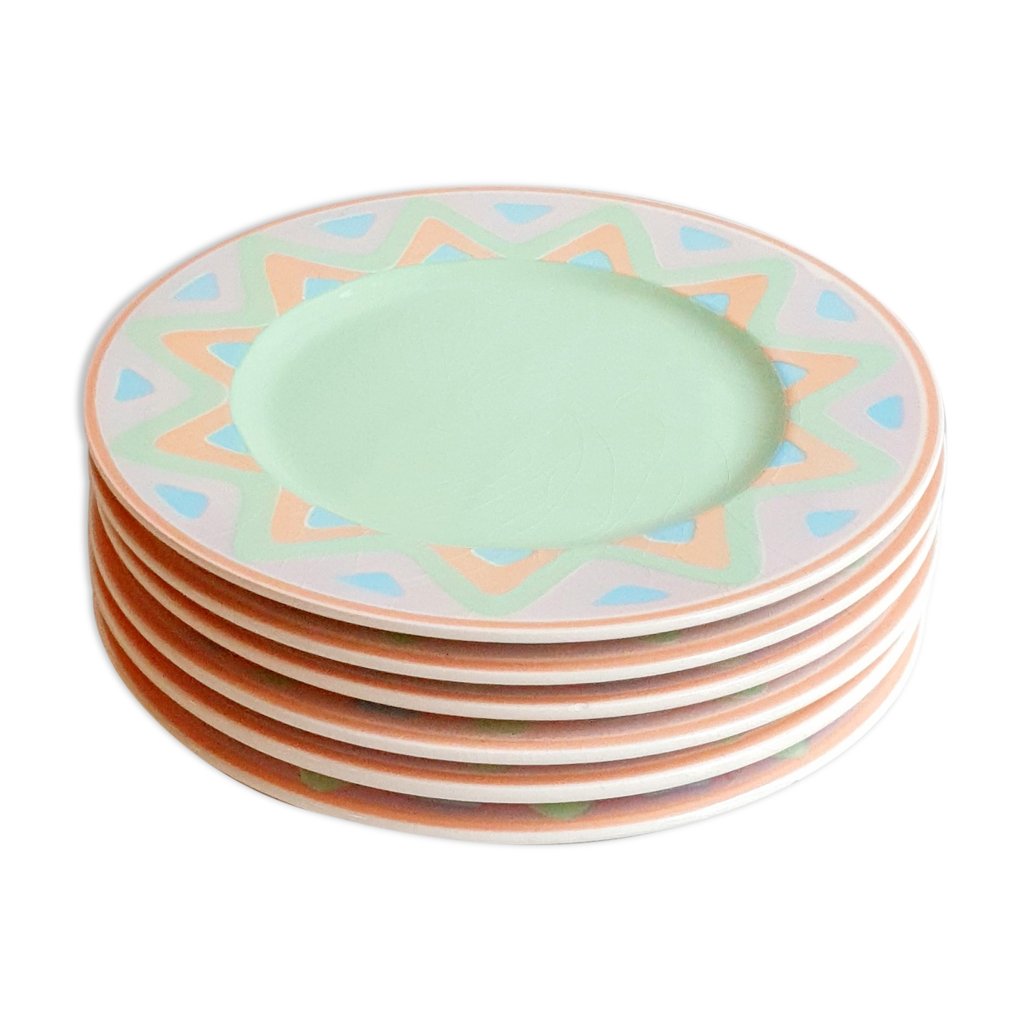 Ensemble de 6 assiettes plate Pagnossin modèle Arizona