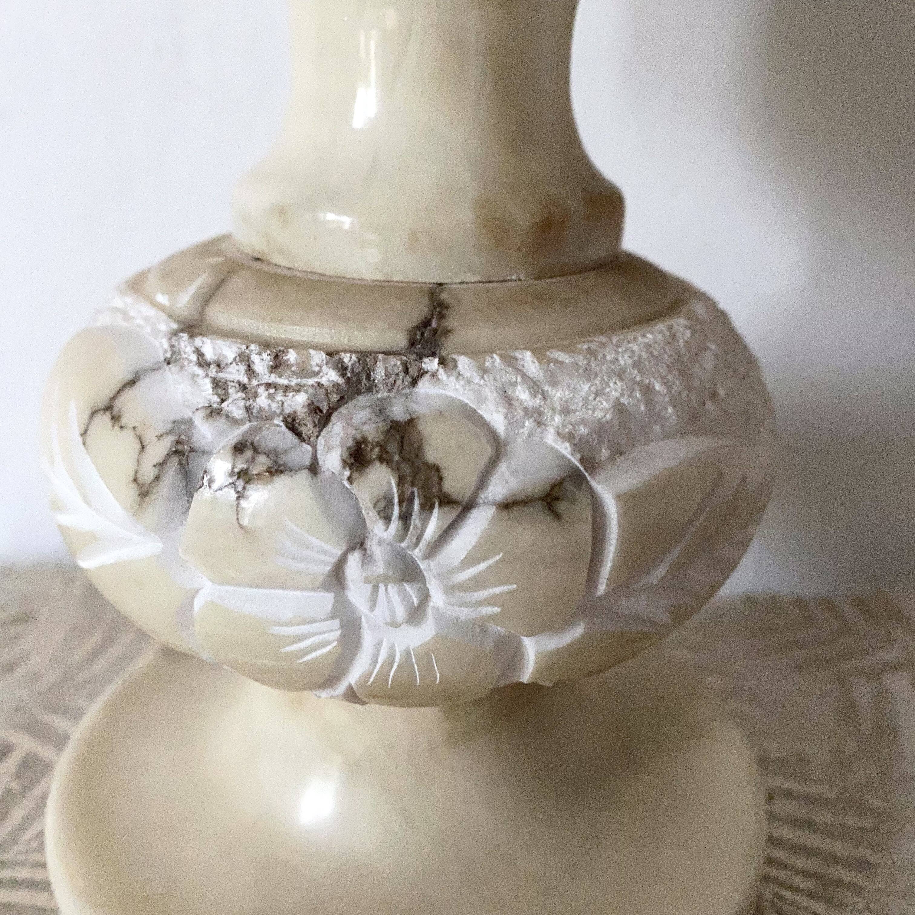 Vintage alabaster lamp