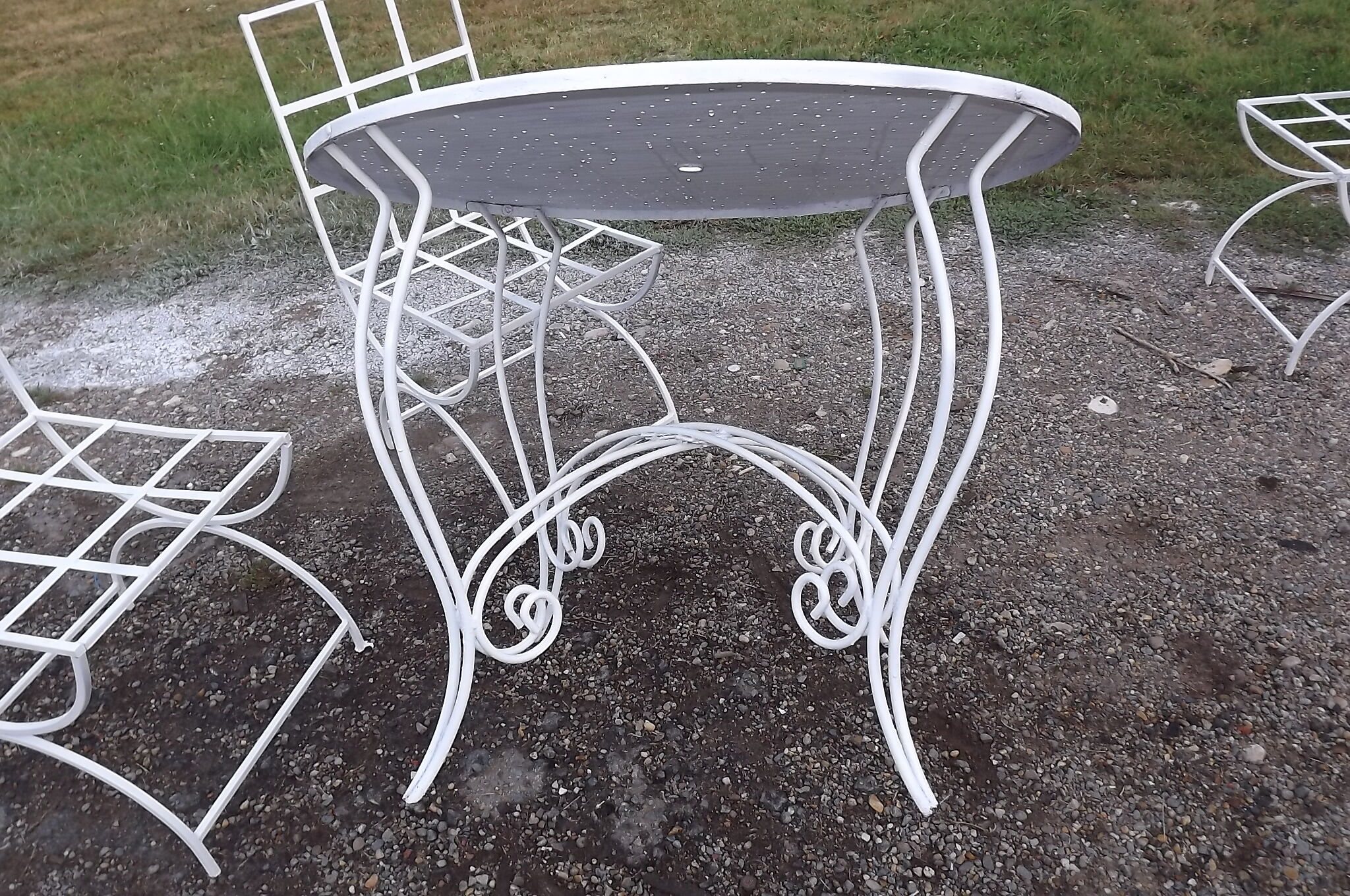 Iron garden furniture