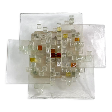 Mid-Century Murano Glass wall light by Albano Poli for Poliarte. Italy 1970s