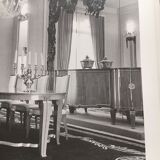 2-door buffet by André Arbus circa 1940 in black tinted accajou