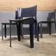 Fasem S91 chairs leather Giancarlo Vegni