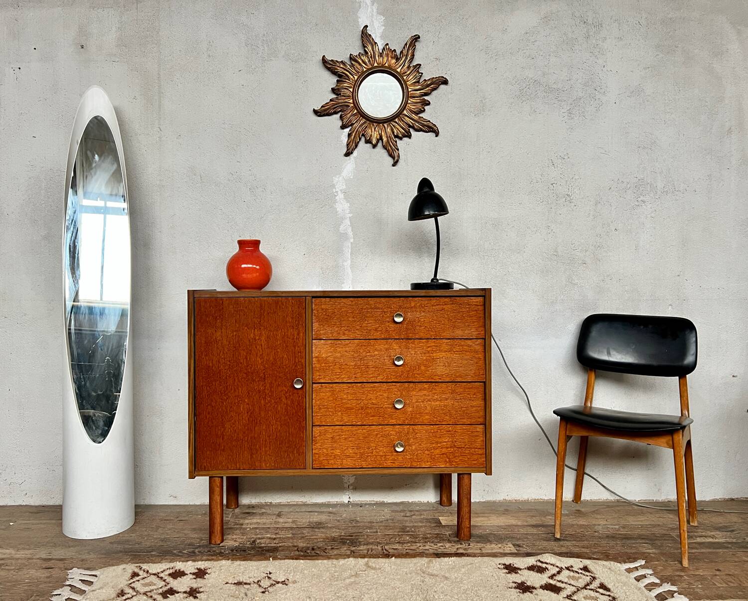 Scandinavian sideboard vintage bathroom furniture
