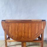 Folding table made of exotic wood