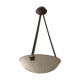 Suspension art deco en bronze vasque signée « des hanots »