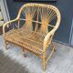 Seat rattan and bamboo vintage
