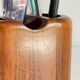 Vintage Teak Pencil Holder