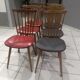 Suite de 6 chaises de Bistrot Baumann modèle Menuet années 1970