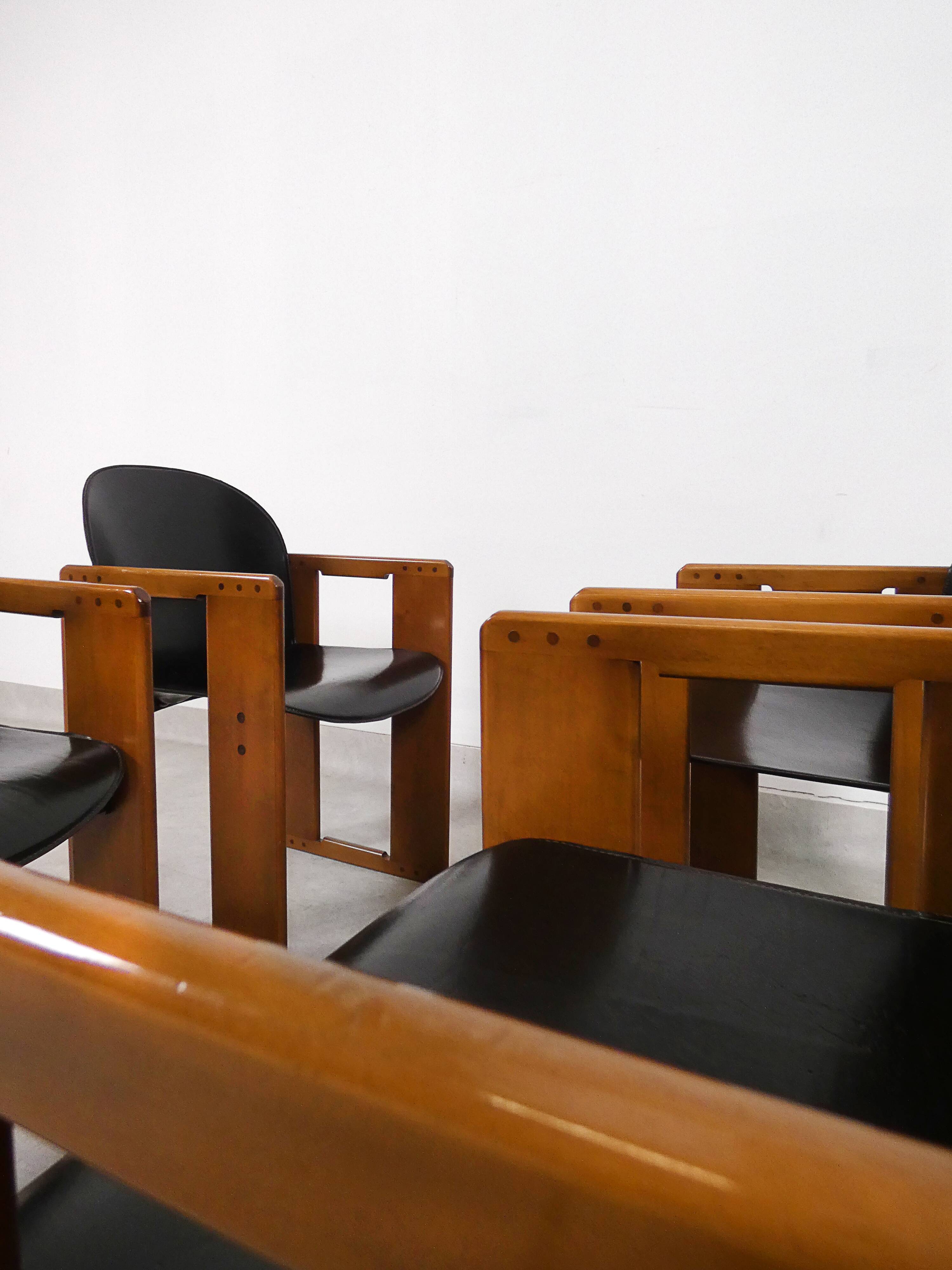 4 dining chairs - 'Dialogo' - Afra & Tobia Scarpa
