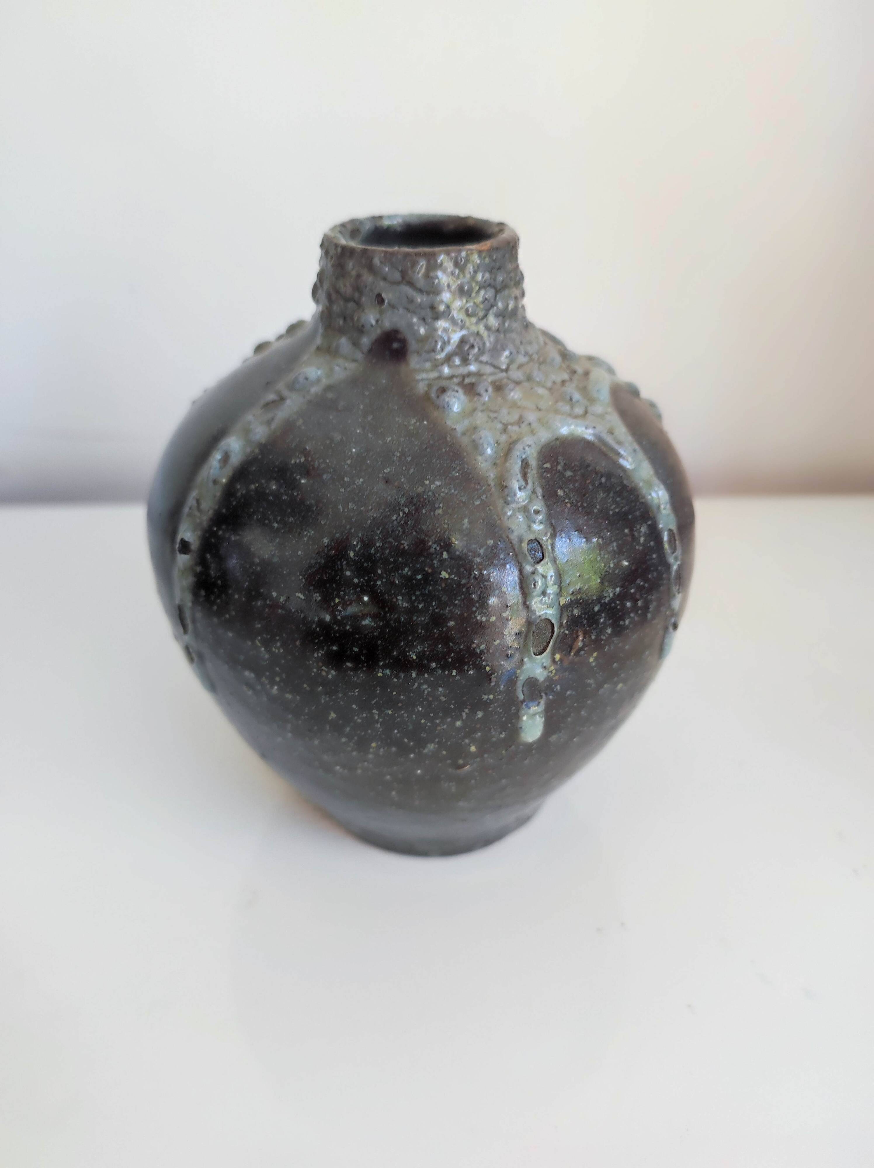 Eugène Lion stoneware vase