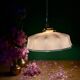 Vintage pink opaline pendant light