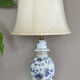 Porcelain living lamp nineteenth handmade decorations, double lighting