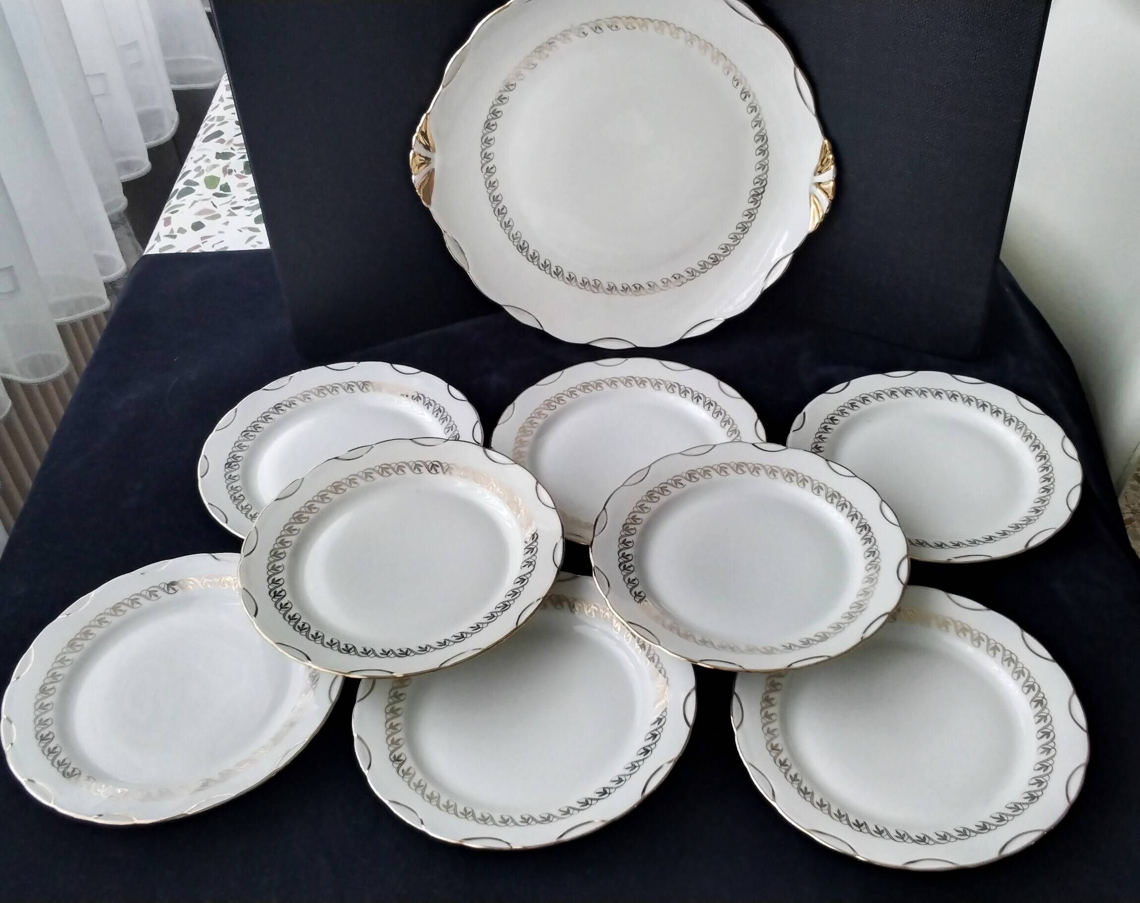 Berry porcelain cake service M&S with Limoges paste