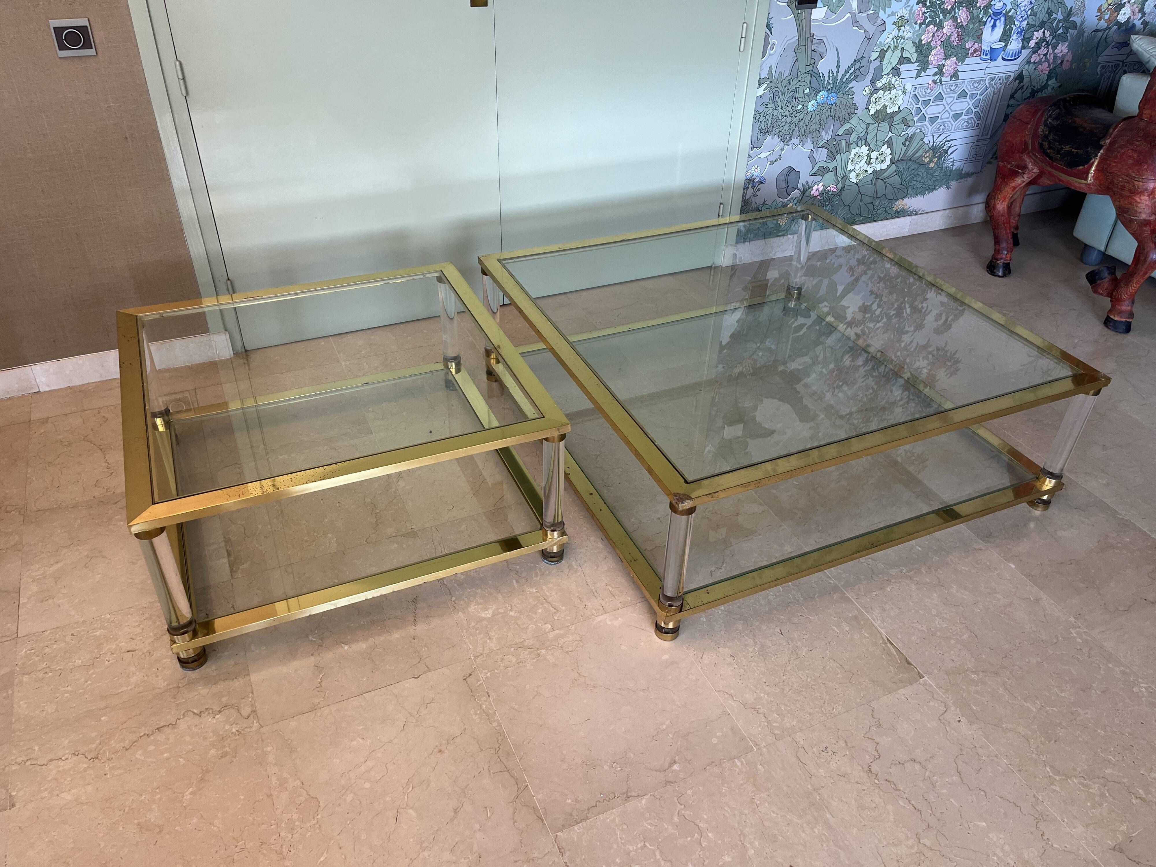 Lot de 2 Tables basses dans le goût de Pierre Vandel