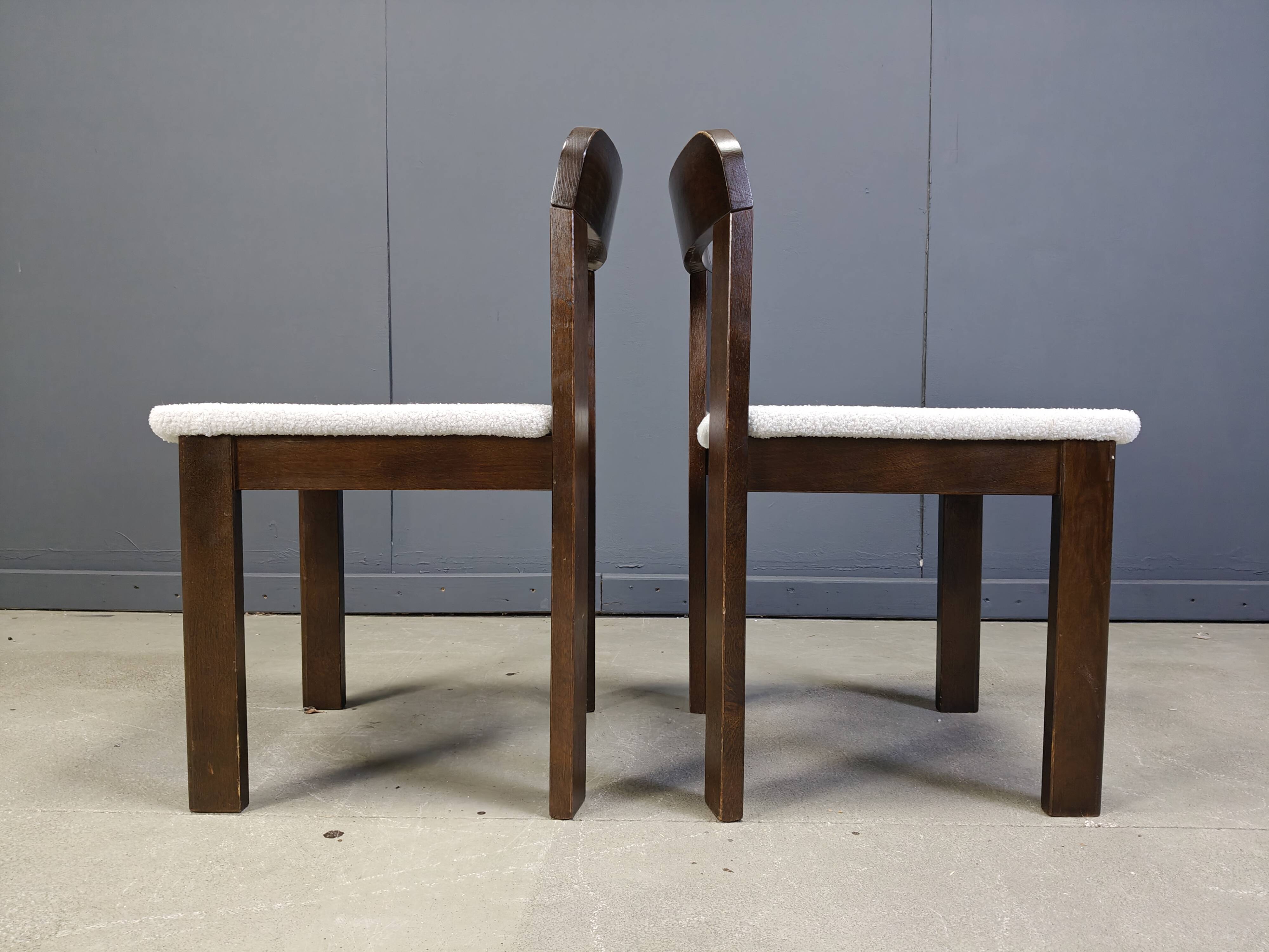 Vintage Brutalist Dining Chairs, Set of 6 - 1960s