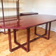 Burgundy Pierre Vandel dining table vintage 1970s
