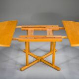Danish extendable oak dining table by Kurt Østervig for Jason Møbler, 1950s