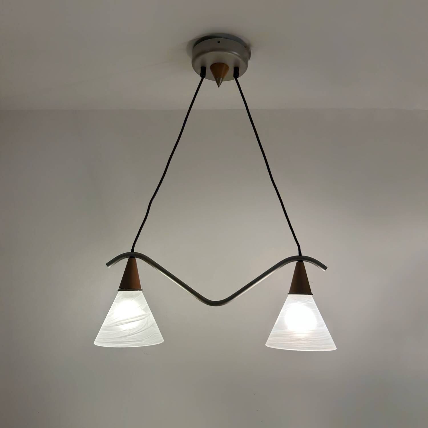 80s Scandinavian style chandelier