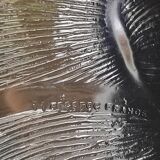 Set of 5 'Flowers' transparent plates by Arcoroc