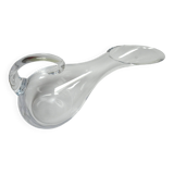 Leaning glass wine carafe