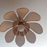 Flower hanging caning vintage rattan