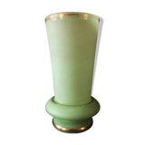 Vase, opaline vert, circa 1930 (art deco)