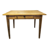 Light wood farmhouse table