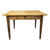 Light wood farmhouse table
