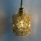 Vintage amber glass pendant lamp or pendant lamp