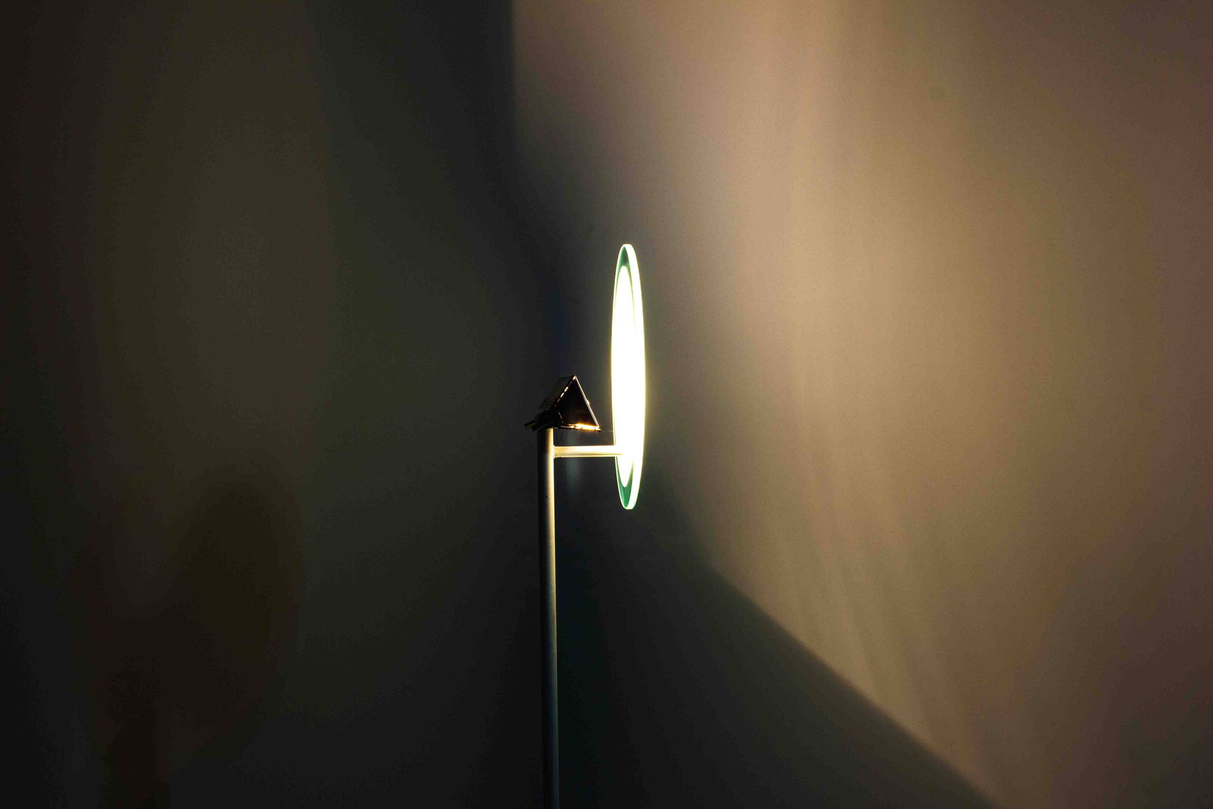 Dimmable sunset memphis syle floor lamp from 1980s Italy