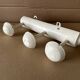 Antique wooden wall-mounted coat rack