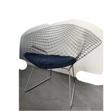 Fauteuil Diamond 421 Chrome Harry Bertoia pour Knoll International, 1970-80