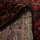 Vintage Red Wool Persian Runner Rug Hand Made Long Oriental Carpet 87x453cm