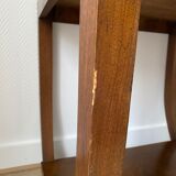 Vintage table in varnished wood