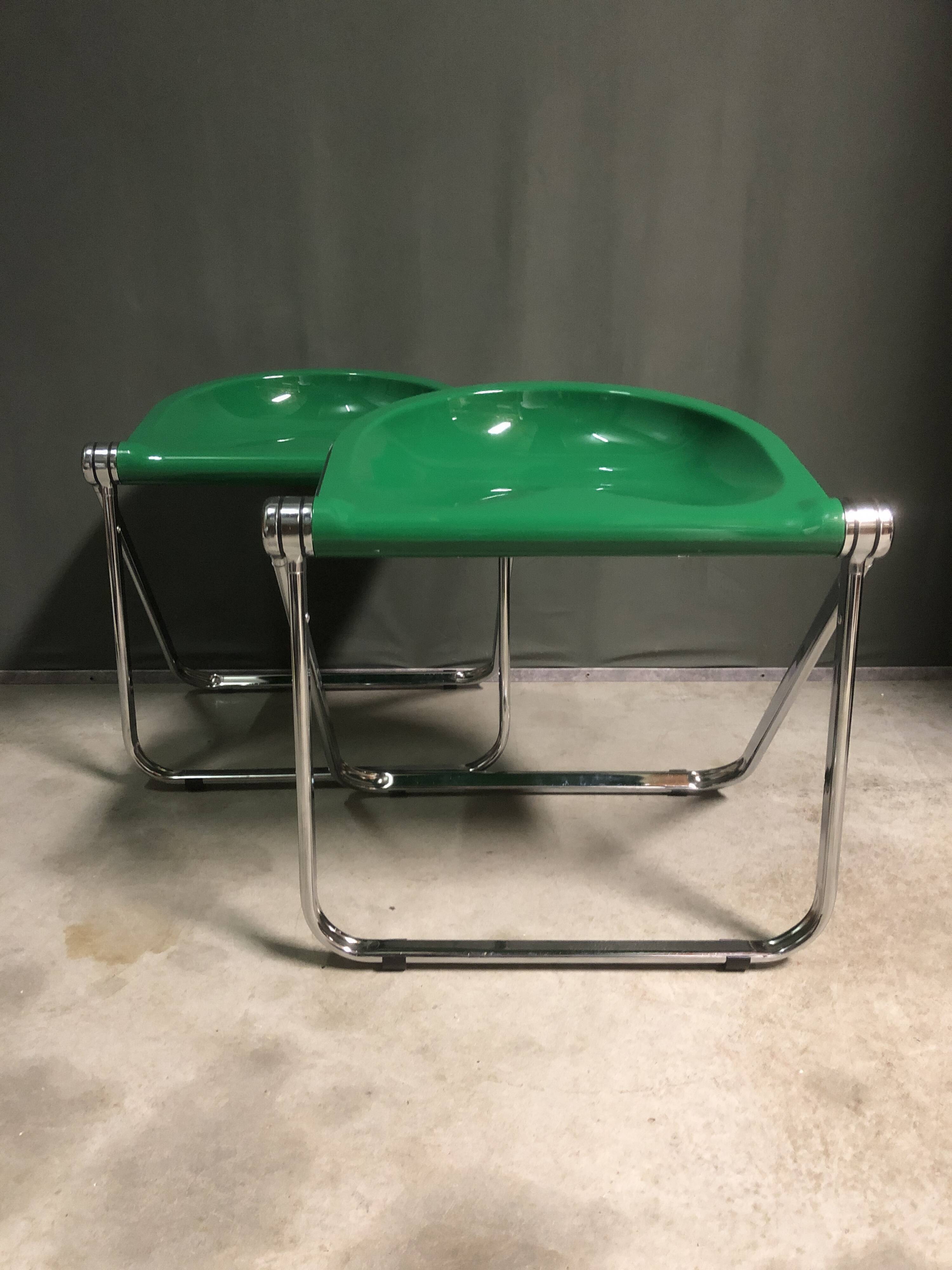 Pair of folding stools.