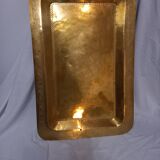 Large rectangular Moroccan copper tray.
