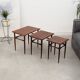 Set of three rosewood tables, Danish design, 60's, production: Denmark